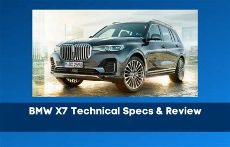 BMW X7 Technical Specs .